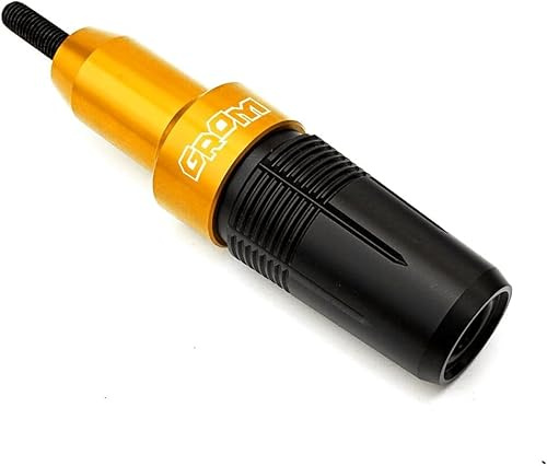 ZYAKOMO Motorcycle CNC Exhaust Slider Compatible with MSX125 GROM 2025 GROM 125 MSX 125 2014-2023 2024 2025 Falling Protection Crash Pad (Gold)
