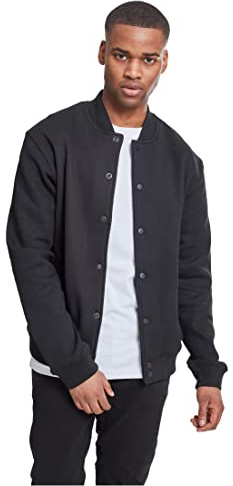 Urban Classics CazadoraTipo universitario Hombre Chaqueta Universitaria negro-blanco