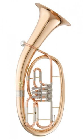music world MWTHd-613G in B Tenorhorn - Goldmessing lackiert