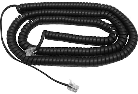 The VoIP Lounge 25 Foot Black Long Handset Receiver Cord for Yealink Phone T40 T41 T42 T44 T46 T48 T52 T53 T54 T56 T57 T59 T19 T21 T23 T27 T29 T30 T31 T32 T33 T38