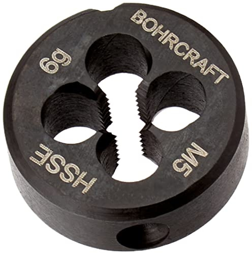 Bohrcraft 42101100500, Gewindeschneideisen M5 HSS-Co , für Stahl, Edelstahl,NE-Metalle, Schneideisen