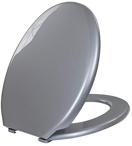 Coloured Universal Toilet Seat (Grey)