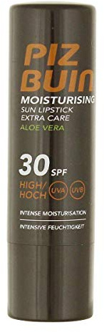 4 x Piz Buin Moisturising Sun Lipstick Extra Care Aloe Vera SPF30 4.9g