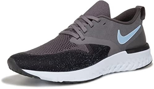 Nike Nike Odyssey React 2 Flyknit, Men's Running Competition Running Shoes, Multicolour (Thunder Grey/Light Blue/Black/Blue Tint 8), 6 UK (40 EU)