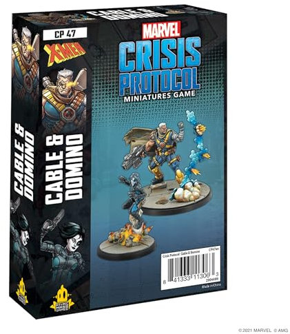 Atomic Mass Games Fantasy Flight Games - Marvel Crisis Protocol: Cable and Domino - Miniatures Game Mixed, FFGCP47