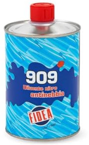 Fidea Diluente Nitro Antinebbia 909, solvente per vernice e smalti, detergente per pennelli pulizia aerografi e pistole per verniciatura, professionale, diluizione smalti e vernici nitro (500 ML)