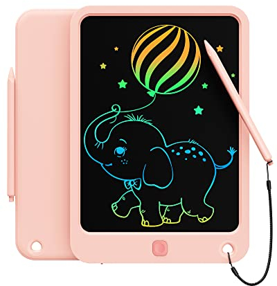 Bravokids LCD Drawing Tablet for Kids,Toys for 3+Year Old Girls Etch a Sketch,Writing Board Doodle Pad 10 Inch,3 4 5 6 7 8 Year Old Toddler Travel Magnetic Toys,Boys Gifts for Birthday