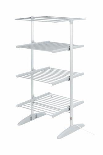 Sirge CALDOTTO Stendibiancheria Elettrico maxi torre 300W con 36 Barre riscaldanti in alluminio inclusa copertura