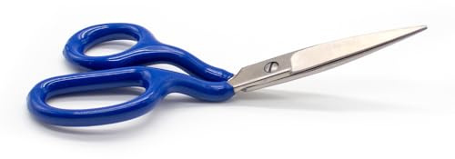 LeTkingok Ciseaux à Tapis Touffetés, Outil de Touffetage, Ciseaux Pointus en Acier Inoxydable Faits à La Main avec Poignée Incurvée