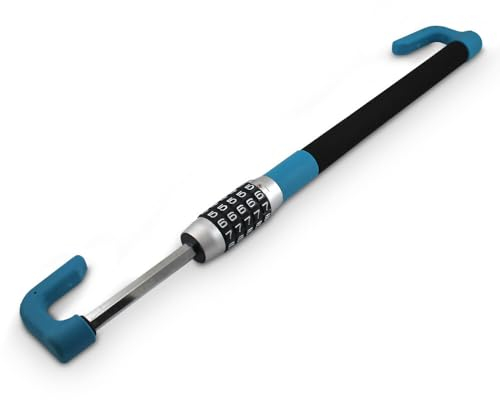 Bituxx Universal Lenkradsperre Lenkradkralle Lenkradschloss Diebstahlsicherung Radschloss mit Zahlencode Zahlenschloss für Auto