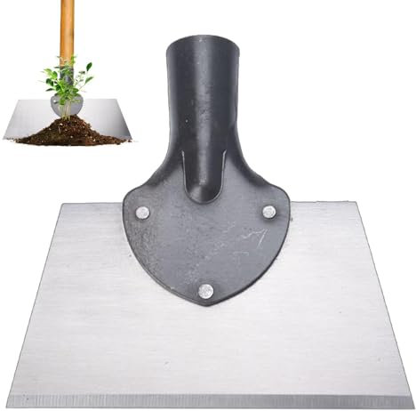 Pelle plate pour l'aménagement paysager, pelle de jardin multifonctionnelle – Pelle à bords plats pour le nettoyage du jardin, pelle de nettoyage pour bords plats, ferme, désherbage, , pelle