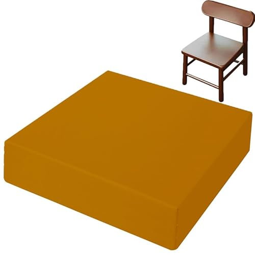 IJQXLA Cojines Impermeables para Asiento de Exterior de 45 x 45 cm (18 x 18 Pulgadas), de Cuero sintético, para Banco, Grueso, para Ventana salediza, cojín Largo para Silla, para Comedor, ZAPA