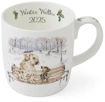 Wrendale Designs Royal Worcester Winter Walks Mug - Limited Edition 2025