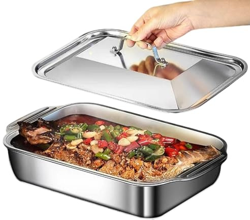 Teglia Da Forno In Acciaio Inossidabile Teglia Per Forno Con Coperchio E
