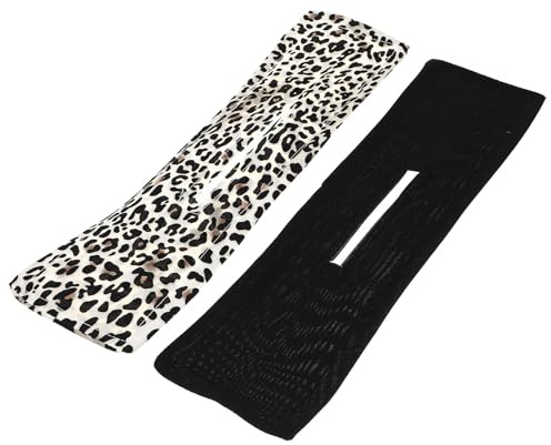 HOMSFOU Diadema de Tela Negra para Crear Peinados Instantáneos, 2 Piezas de Accesorios de Pelo Prácticos Moda para Fiestas y Concursos