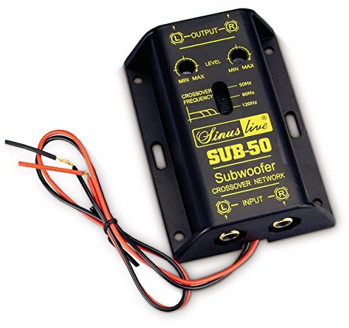 Sinuslive SUB-50 aktive Subwooferweiche, 13323, Black