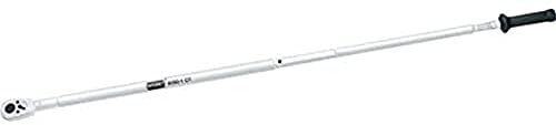 HAZET 1 Zoll Drehmomentschlüssel 6160-1CT, 600–1600 Nm, Länge 2455 mm, 3% Genauigkeit, mit 2-Komponenten-Griff, Sichtfenster, Codierringen und Safe Box