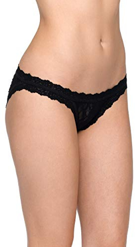 Hanky Panky Women's Signature Lace Brazilian Bikini, Black, Small