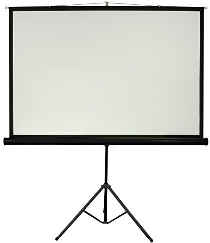 Loops 120 Tripod Floor Standing Pull-up Projector Screen 4:3 - Portable Presentations