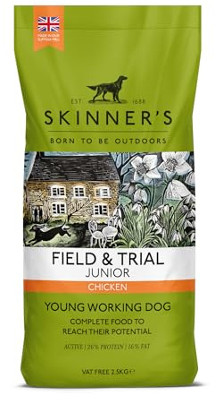 Skinner's Field & Trial Complete Dry Junior Working Dog Food, 2.5 kg (Pack of 1)