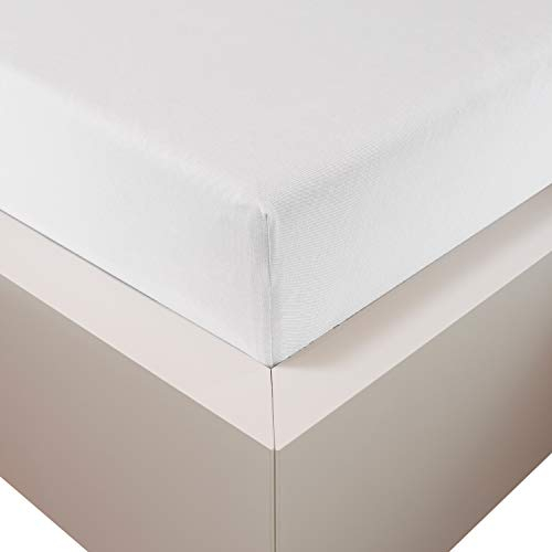 Traumschloss Spannbetttuch »Premium Plus« Mako Baumwolle mit Lyocell & Elasthan | Edel-Jersey | wärmt im Winter & kühlt im Sommer | weiß | 180-200x200-220cm