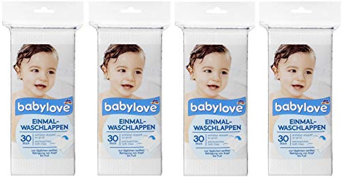 babylove Engångs ansiktstyg, förpackning med 4 (4 x 30 stycken)