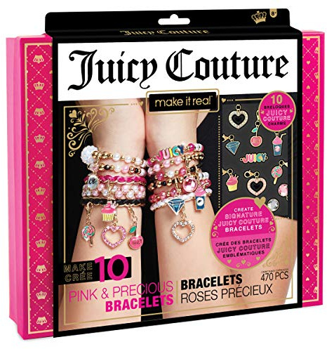 Make It Real – Kit de fabrication de bracelets à breloques Emoji amusantes Juicy Couture - Jouets pour filles