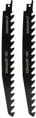 Fabater Hojas de Sierra Alternativa para Ramas, Mayor Durabilidad, Materiales Resistentes Al Calor para Trabajos de Demolición (9 pulgadas)