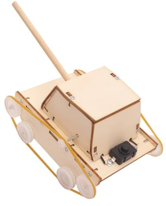 Science Ensemble de véhicules à chenilles en bois pour les constructeurs débutants, modèle d ' assemblage motorisé pour le travail manuel en classe et le temps de projet familial, projet de à en