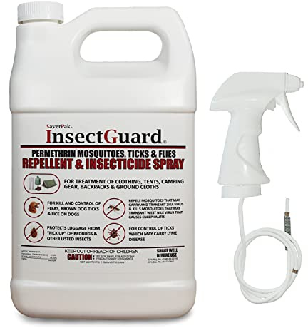 $averPak InsectGuard Permethrin Mosquitoes, Ticks and Flies Repellent & Insecticide Spray Gallon (128oz)