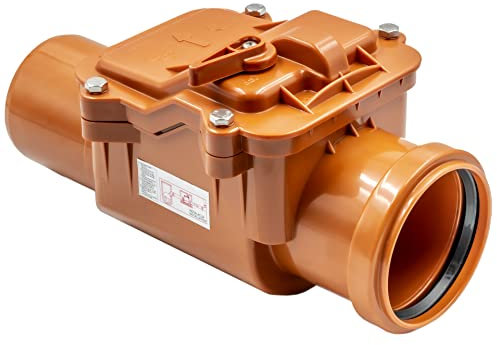 Valvola Antiritorno DN 75 Per Montaggio Orizzontale - Valvola Di Ritenzione Per Condotte Di Scarico - Sicurezza Contro Il Reflusso, Connessione Semplice E Affidabilità Duratura