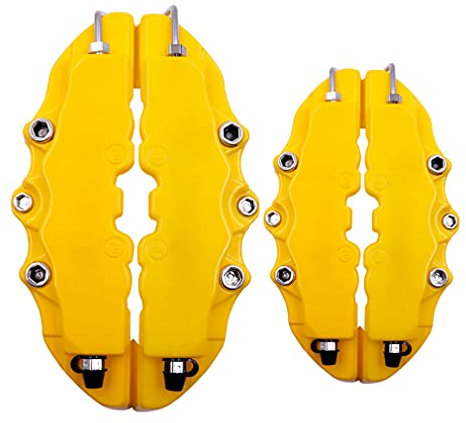 Caliper Covers Endless Brake Caliper Cover Front Rear Brake Pliers Caliper Cover Decoration Cover for Wheel Hub 16in-17in,ABS,Yellow