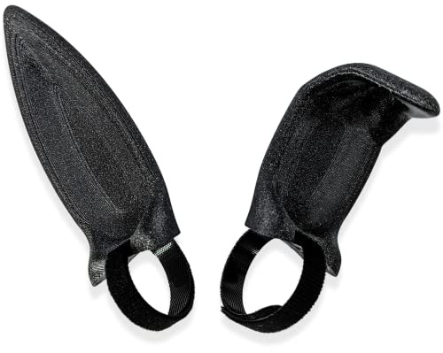 Generic Bunny Ears for Headphones - Adorable Bunny Headphones Attachment in Solid Sparkle Black with Hidden Self Fastener - Straight/Bent