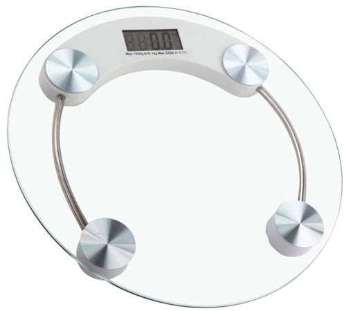 Bilancia Elettronica in Vetro Pesapersone Digitale con Display e Portata Fino a 150 Kg