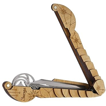Shamanicshop Jew's Harp by D.Glazyrin/Star (in wooden case) - Professional mouth musical instrument (jaw harp) Beautiful sound Excellent quality Original Russian maultrommel (jaw harp, dan moi)