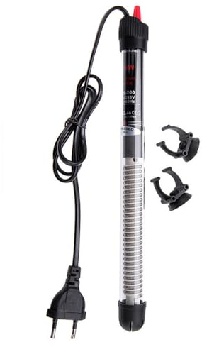 Riscaldamento per acquario, 50 W, barra riscaldante con termostato per acquario, riscaldatore per acquario, vetro di pesce, temperatura 220 V
