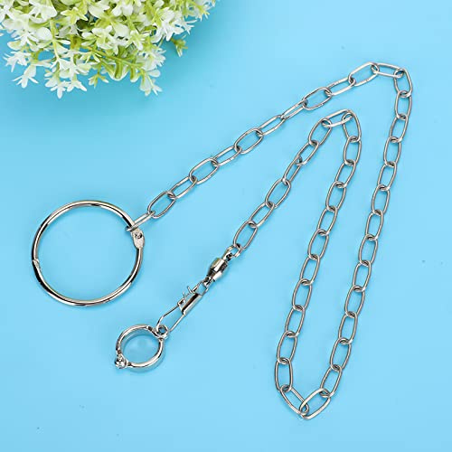 Acouto Rostfritt Stål Split Fotkedja för Stor Husdjursträning Anklet för Fåglar Papegojor Stål It Material och Tätt T Stor Fotkedja i Fotkedjoroträning Anklet