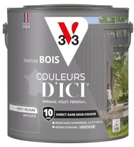 V33 Peinture Bois Couleurs d'ICI - Gris flotté - 2L