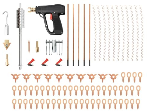 Set di attrezzi di riparazione per ammaccature, 86 pezzi, per riparazione della lamiera, per carrozzeria, riparazione della saldatrice Dent Puller Kit per carrozzeria auto Dent