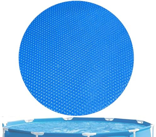 Round Solar Pool Cover 6ft 8ft 10ft 12ft 15ft, Heavy Duty Thermal Solar Blanket, Retains Heat & Reduces Evaporation, Pool Accessories Cover for Inground and Aboves Ground Pools