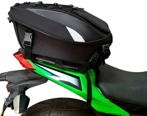 THOMIX Borse da Moto per Sedile Posteriore per Honda Hornet 600 900 CB600F CB900F, Estensibile Borsa Coda Moto Multifunzione Borse per Portapacchi Borsa da Sella Porta-Casco Moto