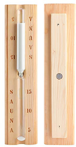 OVAQUIXI Reloj de para Sauna de 15 Minutos, Reloj para Sala de Sauna, Equipo de Hardware para Oficina de Spa, 30x6,5 Cm