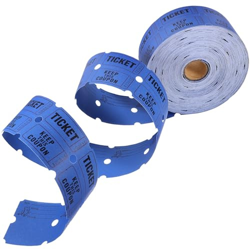 DECHOUS Tickets Tombola Numérotés Rouleau pour Événements Fêtes Loteries Jeux Rouge
