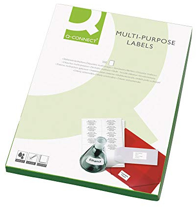 Q-Connect Multi-Purpose Labels 99.1x67.7mm 8 per A4 Sheet White (Pack of 4000) KF02251