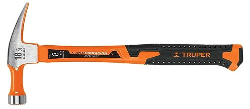 Straight claw hammer 18 oz, fiberglass handle