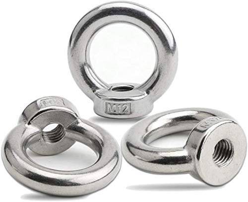BOZONLI M3 Lifting Eye Nut 304 Stainless Steel Ring Eye Bolts Threaded Nuts 3 pcs