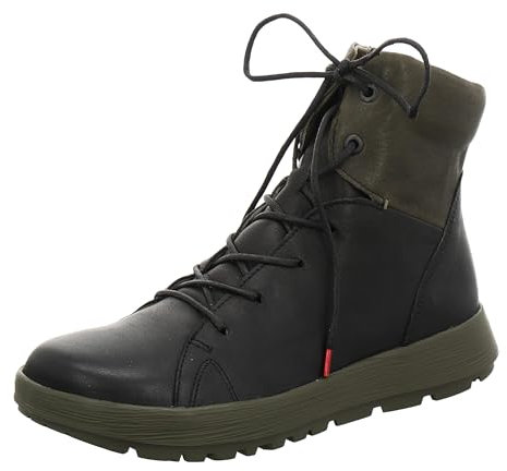 THINK! Damen COMODA chromfrei gegerbte nachhaltige Stiefelette, 0010 SCHWARZ/Kombi, 37 EU