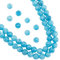 NBEADS Alrededor de 122 Pieza de Cuentas de Cuarzo Azul Natural, Cuentas de Cristal de Cuarzo Azul Lago de 6mm, Cuentas Sueltas de Piedras Preciosas para DIY, Pulsera, Collares, Fabricación de Joyas