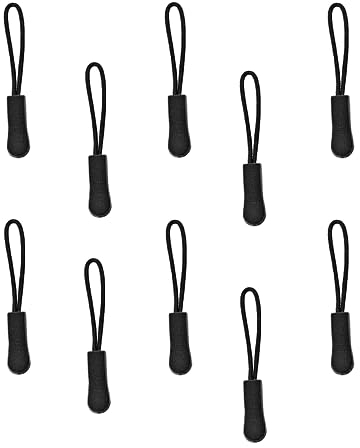 Reißverschluss Anhänger, 10 Stück Rutschfest Zipper Tag, Reißverschluss Anhänger zum Einfädeln, ReißVerschlussverläNgerung, Reissverschlussgriff, für Rucksack, Sportbekleidung