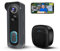 Video Doorbell Camera Wireless with Chime, 2K HD WiFi Smart Doorbell, Voice Changer, PIR Motion Detection, 2-Way Audio, Night Vision, 2.4G, IP66, Battery Powered, Works with Alexa & Google Home